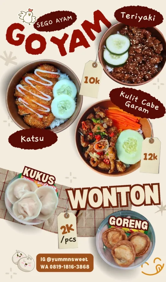 Sego Ayam & Wonton Lezat Harga Hemat